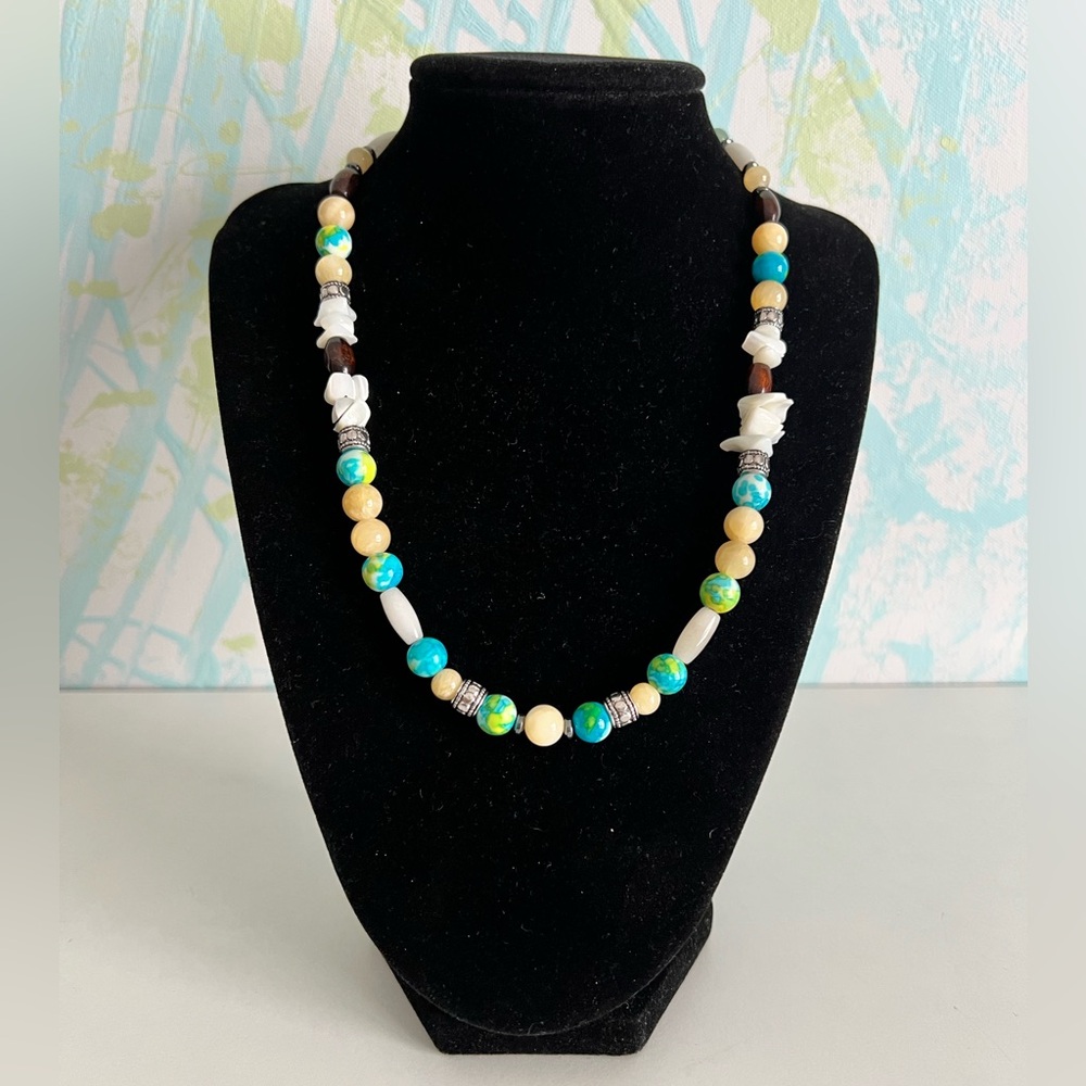Beach Please Gemstone Necklace by JILpeaces